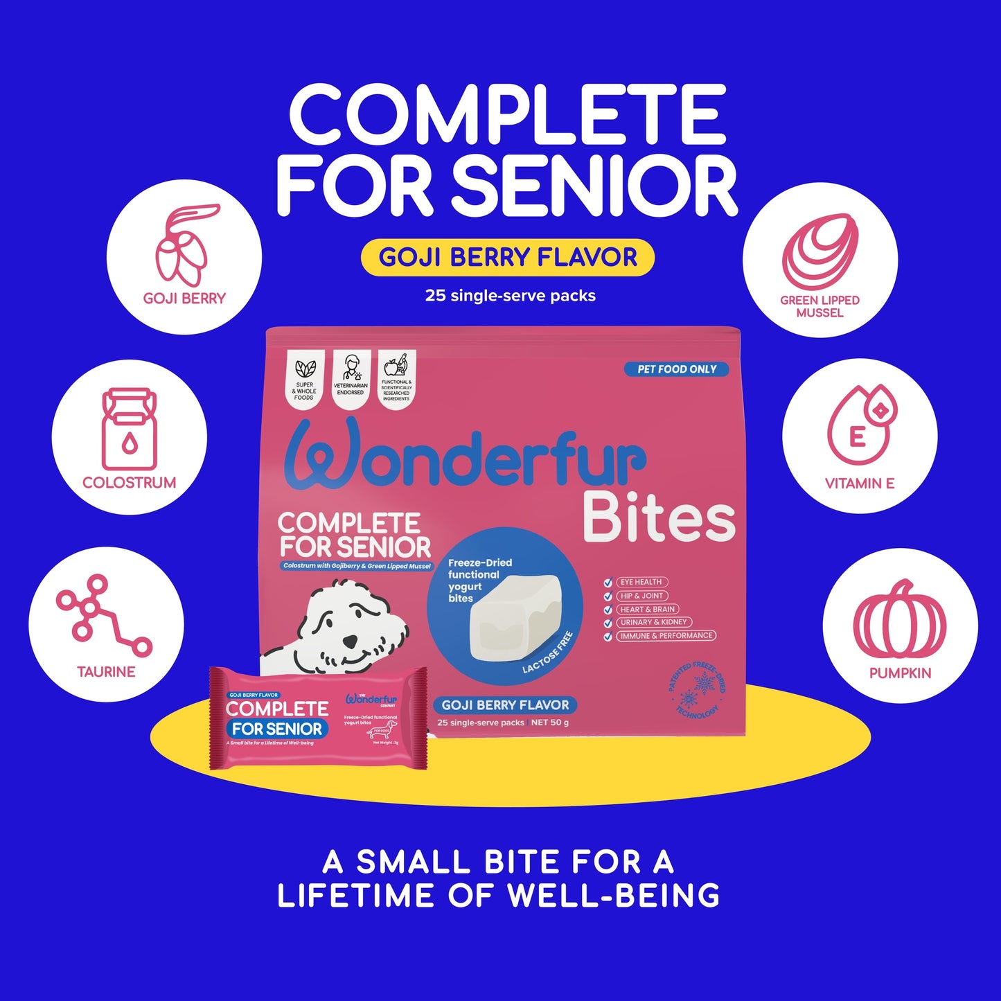 Wonderfur Bites Senior Support Dog Supplement