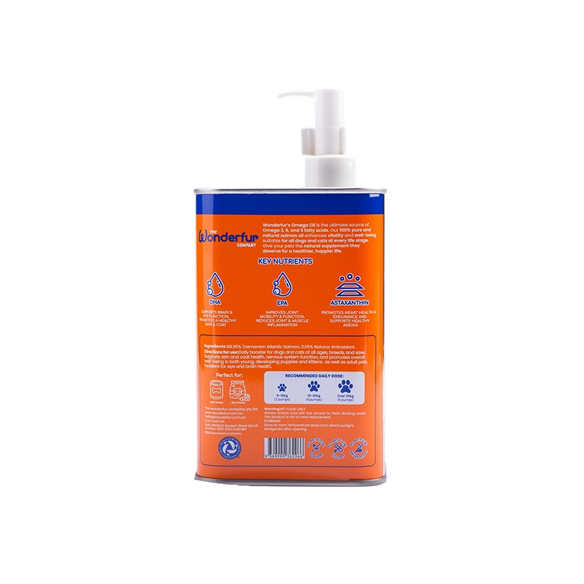 Wonderfur Super Omega Oil Dog & Cat Supplement