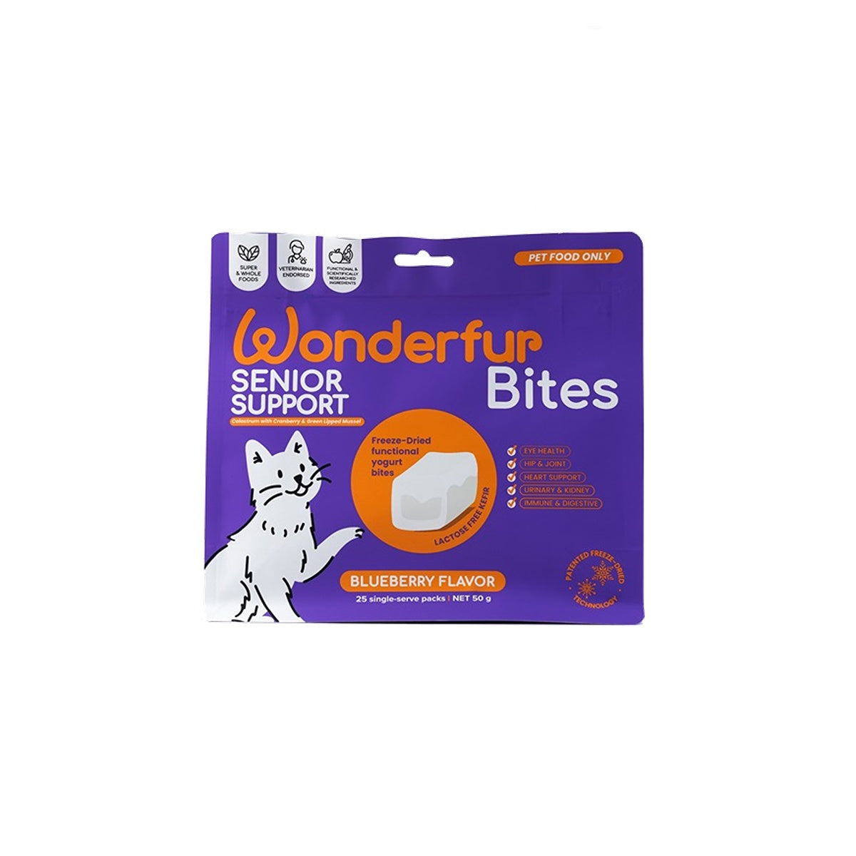 Wonderfur Bites Senior Support Cat Supplement