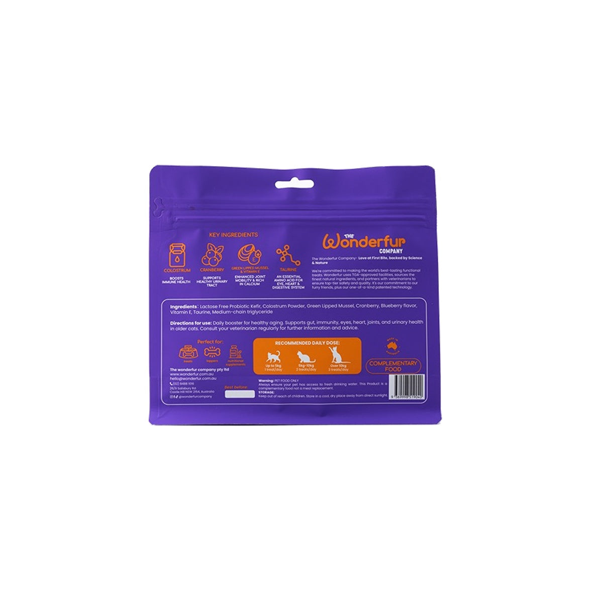 Wonderfur Bites Senior Support Cat Supplement