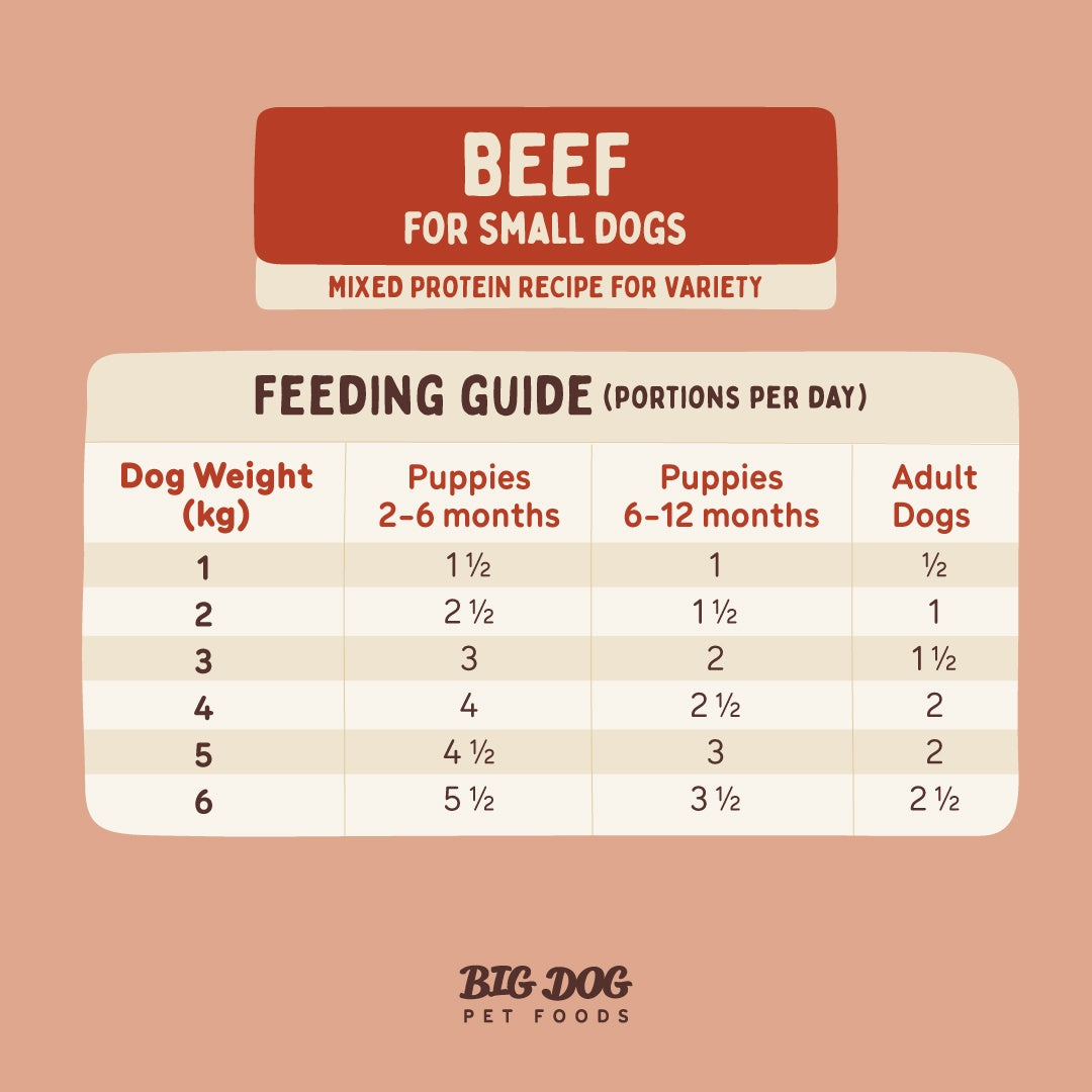 Big Dog Beef Raw Small Dog Food