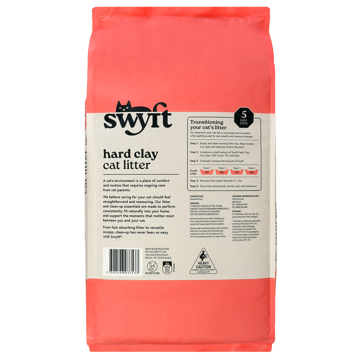 Swyft Hard Clumping Clay Cat Litter