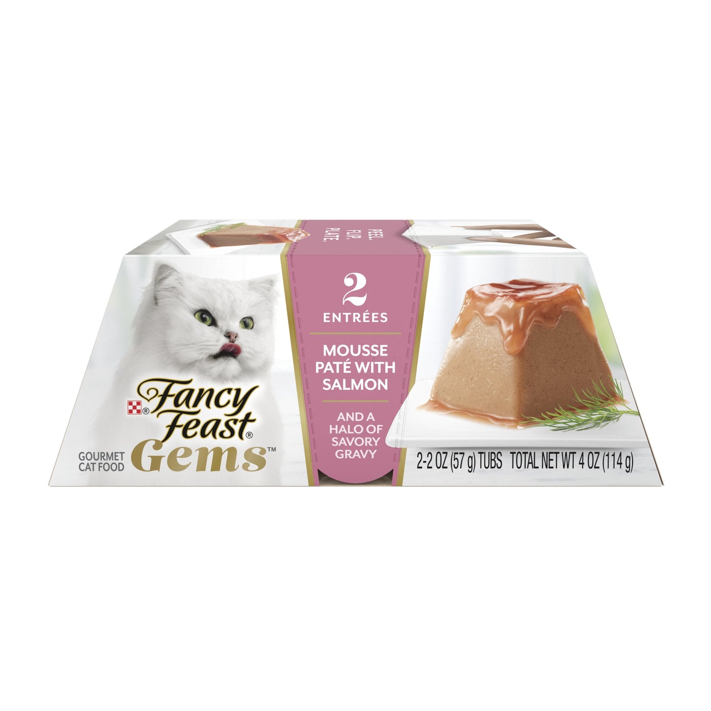 Fancy Feast Gems Mousse Paté with Salmon Gravy Cat Food