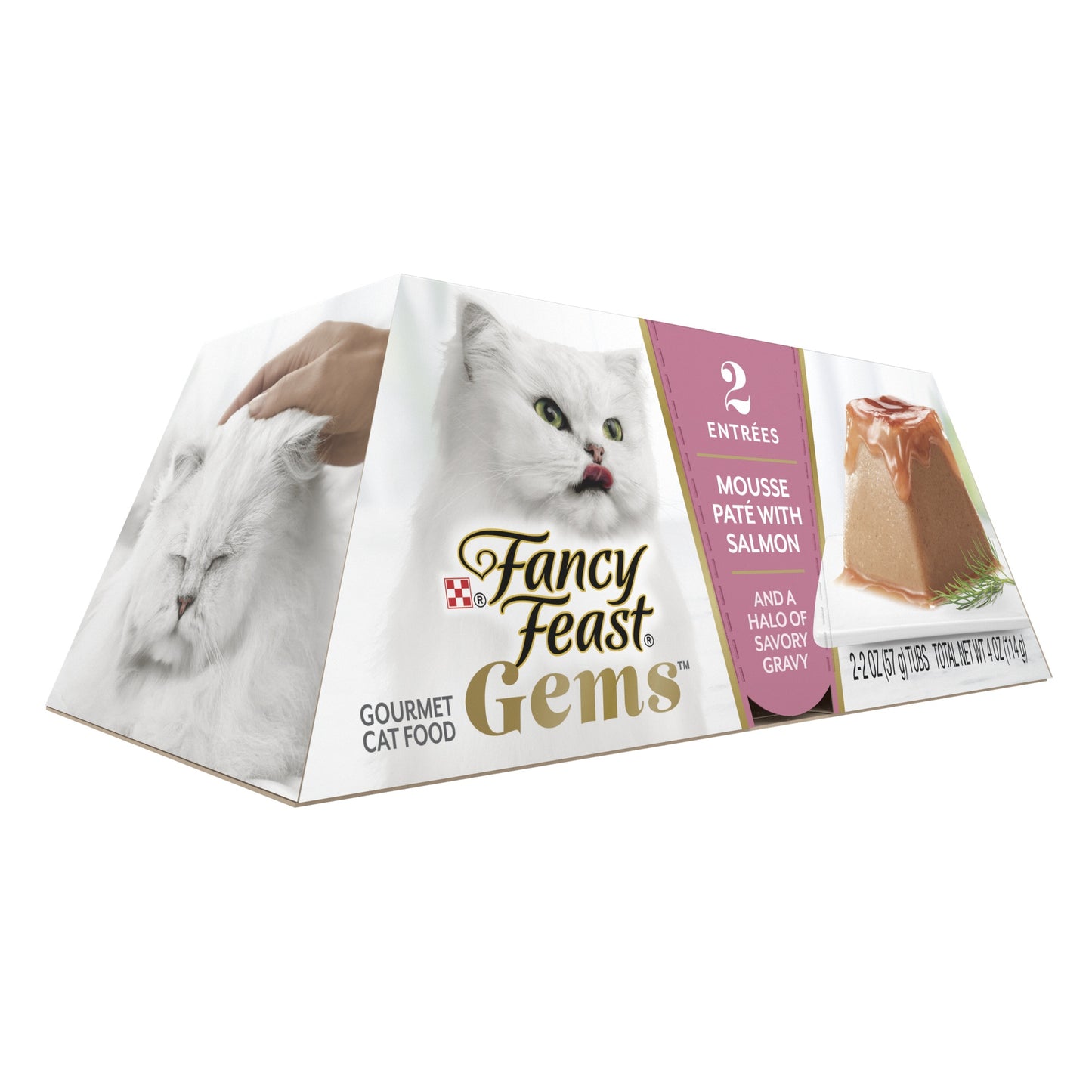 Fancy Feast Gems Mousse Paté with Salmon Gravy Cat Food
