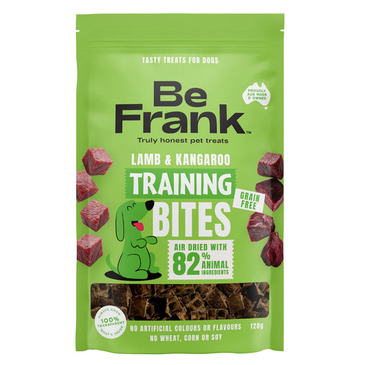 Be Frank Air Dried Lamb & Kangaroo Training Dog Treats
