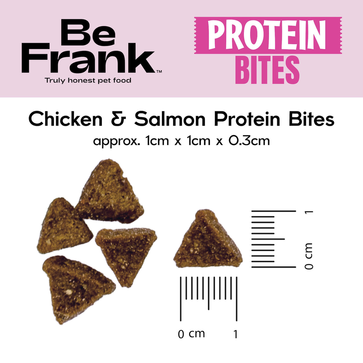 Be Frank Protein Bites Chicken & Salmon Cat Treats