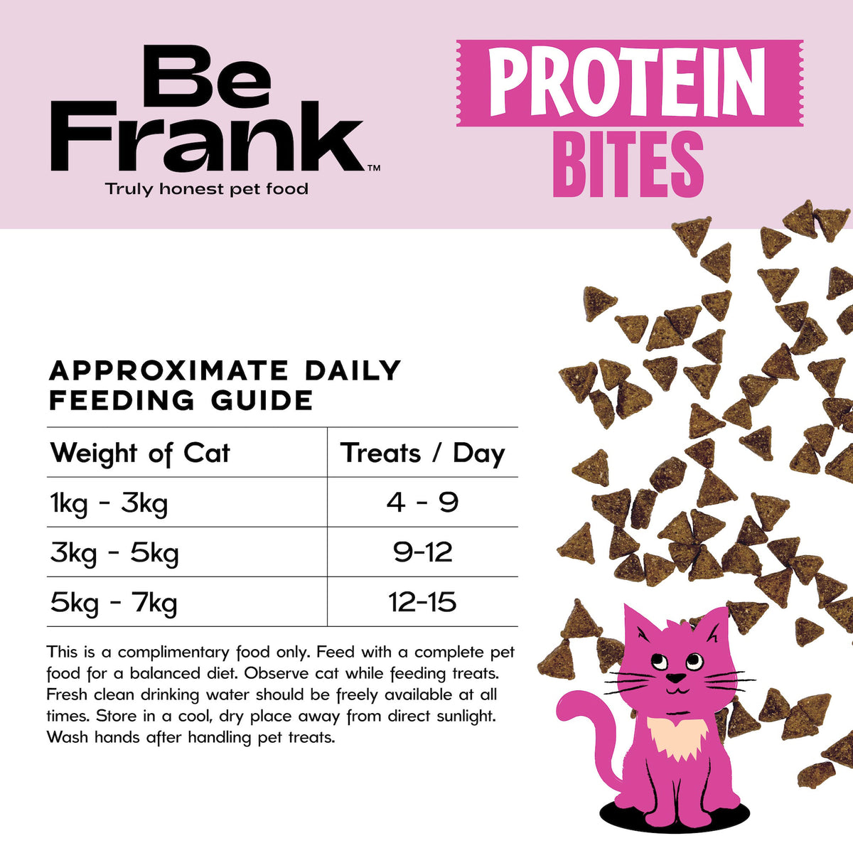 Be Frank Protein Bites Chicken & Salmon Cat Treats