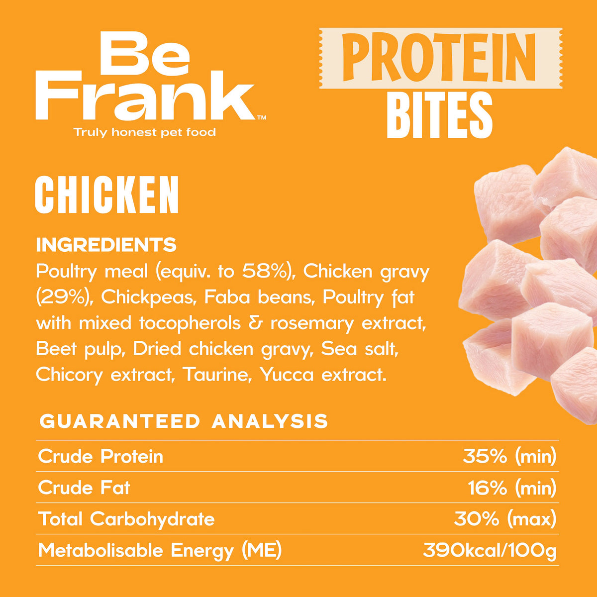 Be Frank Protein Bites Chicken Cat Treats