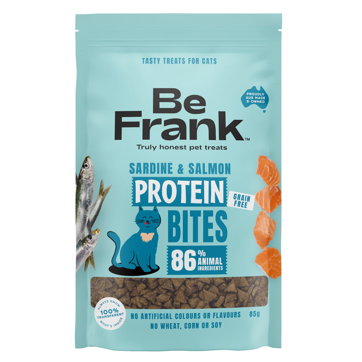 Be Frank Protein Bites Sardine & Salmon Cat Treats