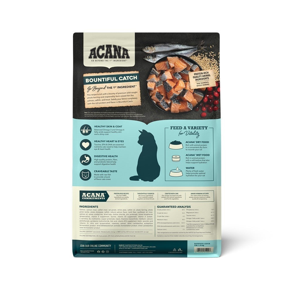 Acana Adult Bountiful Catch + Lamb & Kidney Cat Food Bundle
