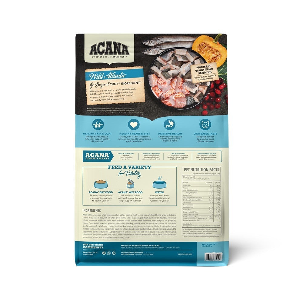 Acana Adult Wild Atlantic + Lamb & Kidney Cat Food Bundle