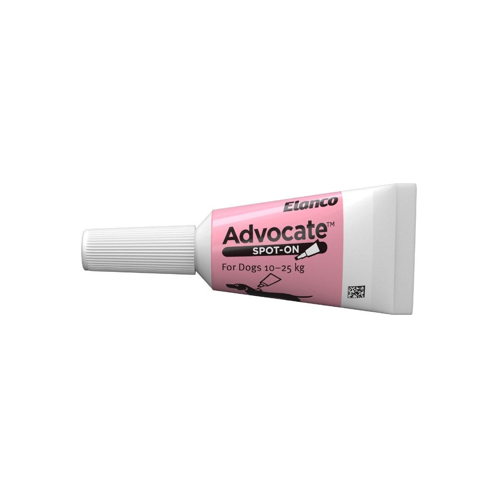 Advocate Red Spot-On Flea & Worming Treatment 10-25kg Dog