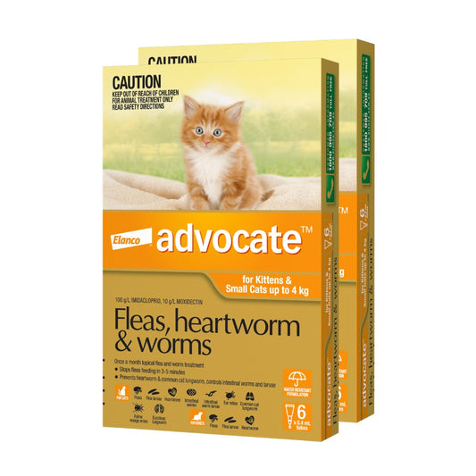Advocate Spot-On Flea & Worm Treatment <4kg Cat