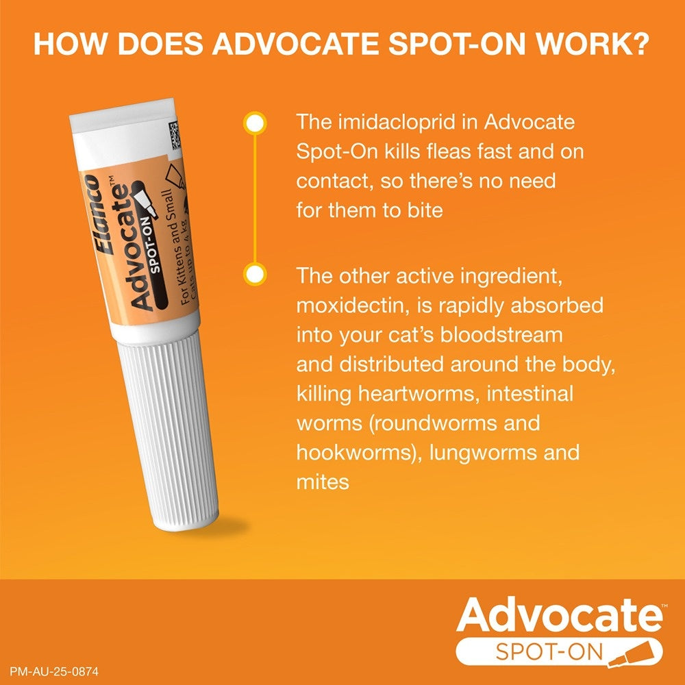 Advocate Spot-On Flea & Worm Treatment <4kg Cat