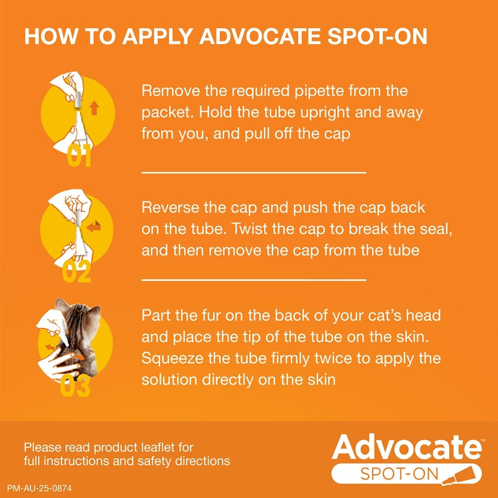 Advocate Spot-On Flea & Worm Treatment >4kg Cat