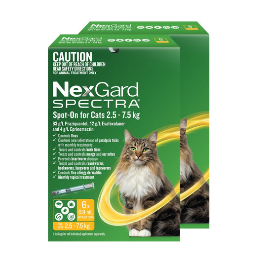 NexGard Spectra Spot-On for Cats 2.5-7.5 kg