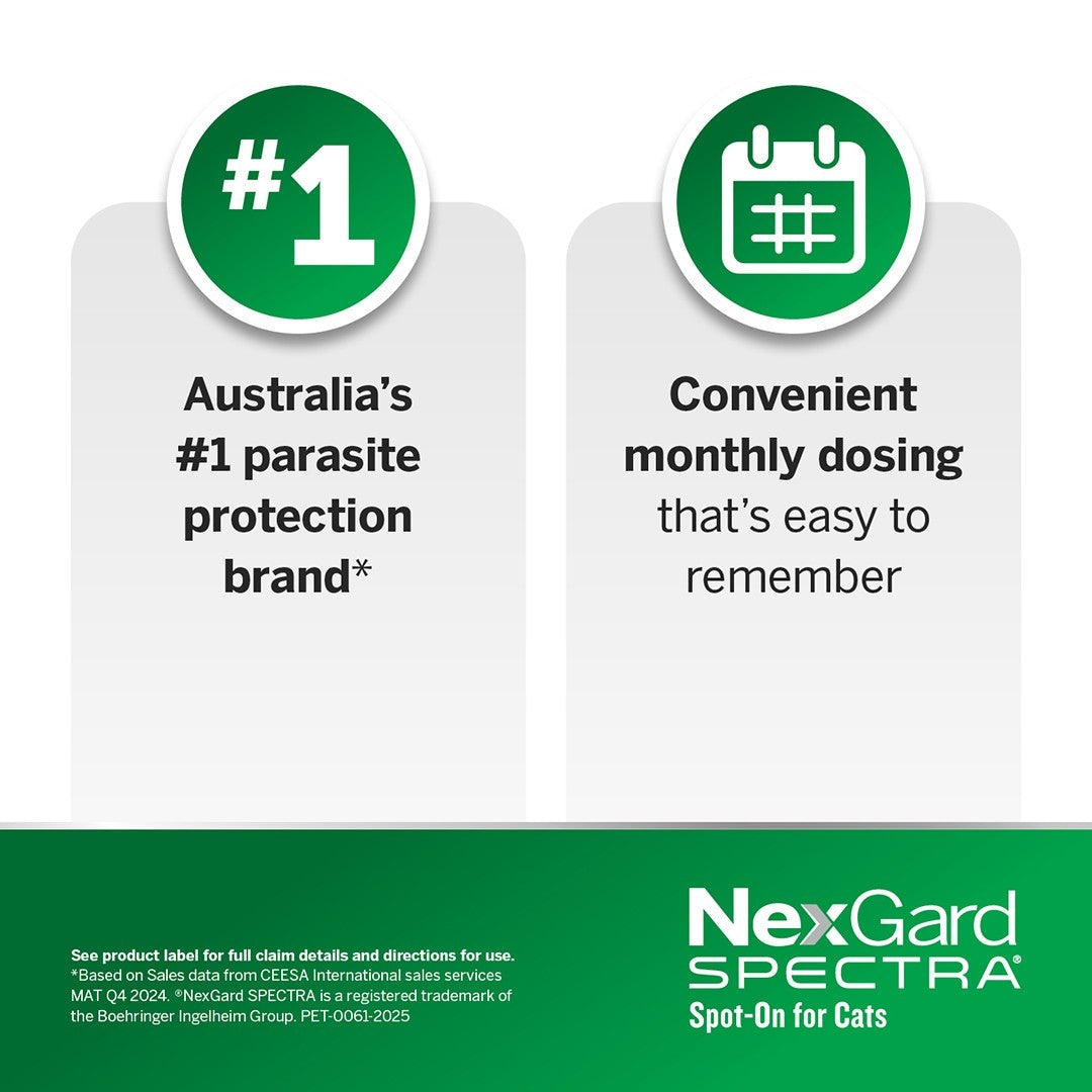 NexGard Spectra Spot-On for Cats 2.5-7.5 kg
