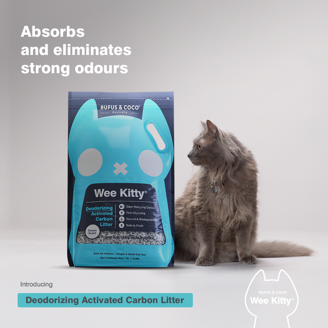 Rufus & Coco Wee Kitty Activated Carbon Clumping Cat Litter