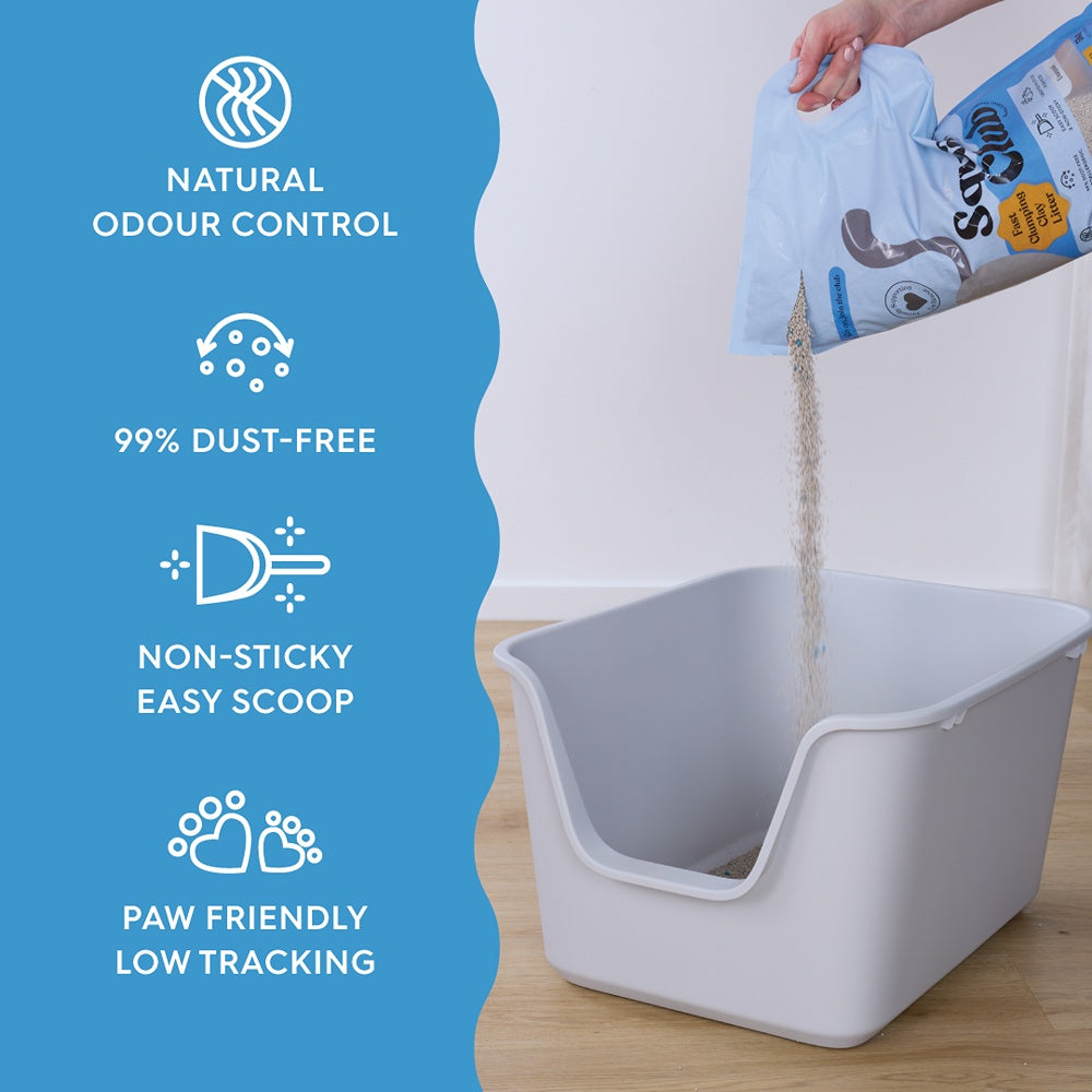 Squat Club Fast Clumping Clay Cat Litter