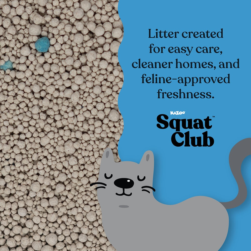 Squat Club Fast Clumping Clay Cat Litter
