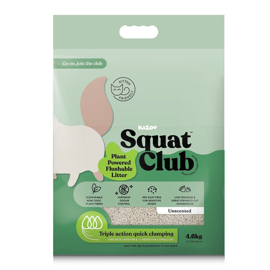 Squat Club Plant Powered Flushable Cat Litter