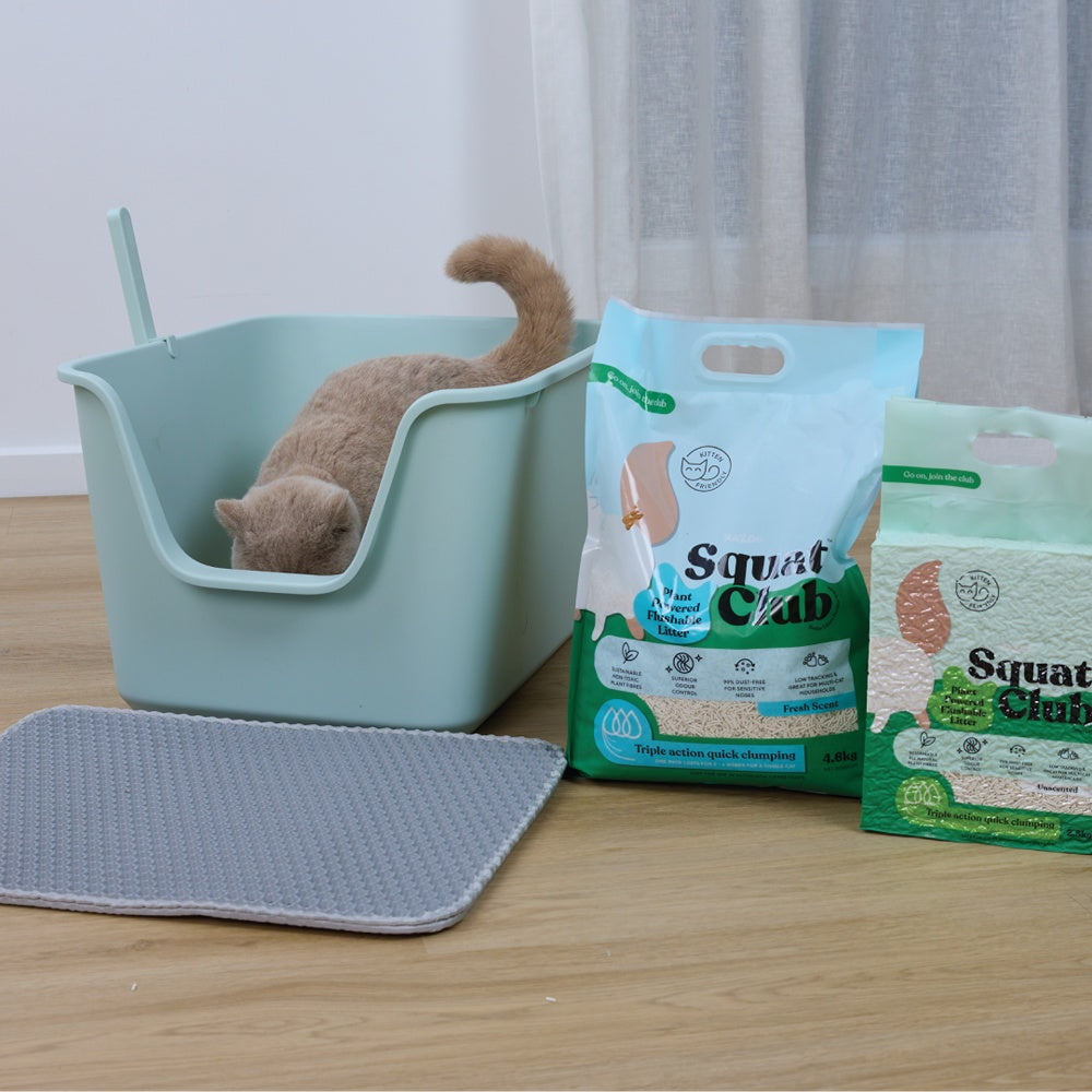 Squat Club Tofu Plant Powered Flushable Cat Litter