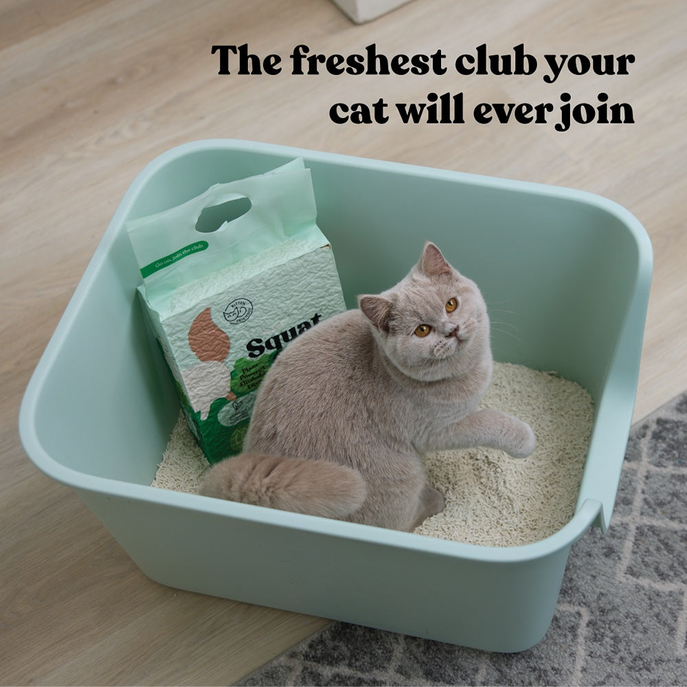 Squat Club Tofu Plant Powered Flushable Cat Litter