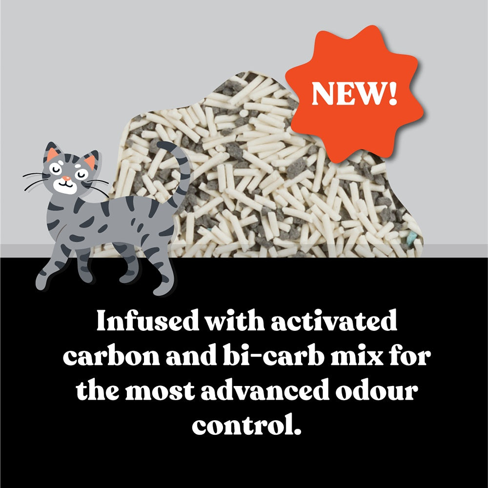 Squat Club Deep Clean Eco Charcoal Cat Litter