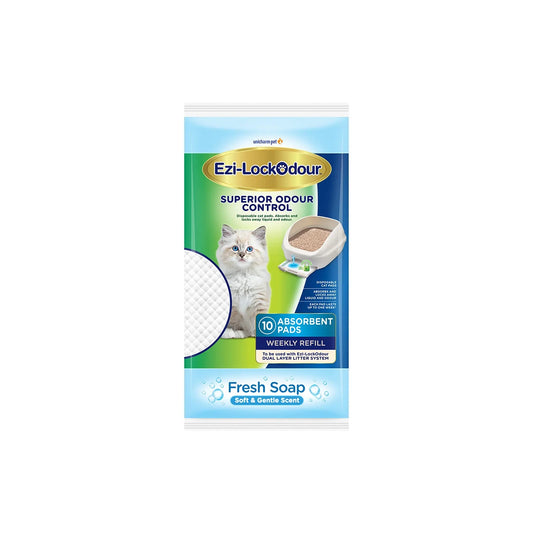 Ezi-LockOdour Absorbent Fresh Soap Scented Cat Litter Pads