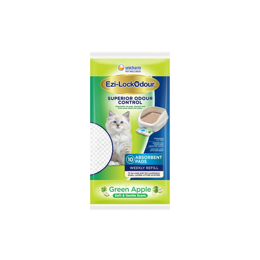 Ezi-LockOdour Absorbent Green Apple Scented Cat Litter Pads