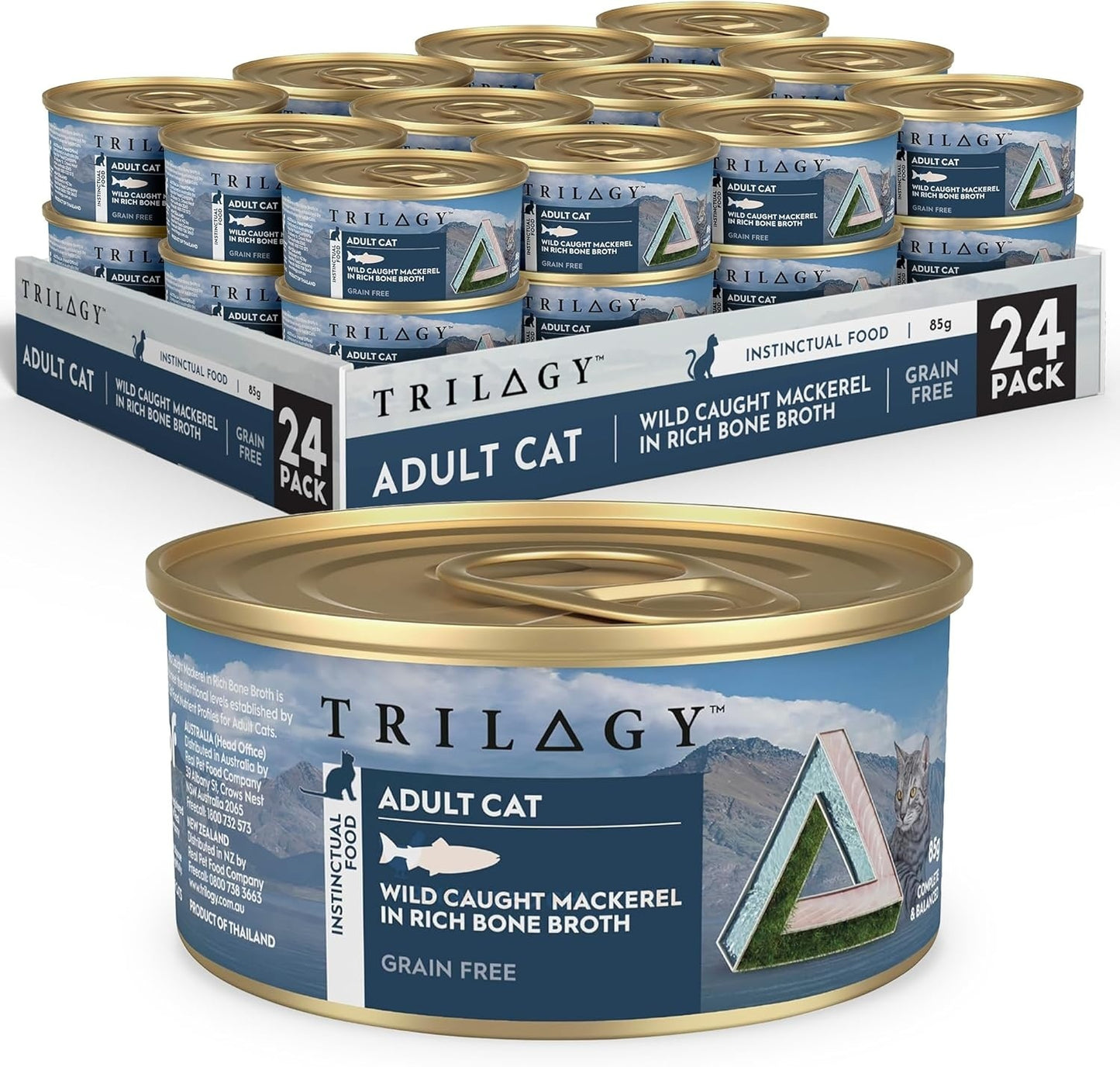 Trilogy Adult Barramundi & Lamb + Mackerel Cat Food Bundle