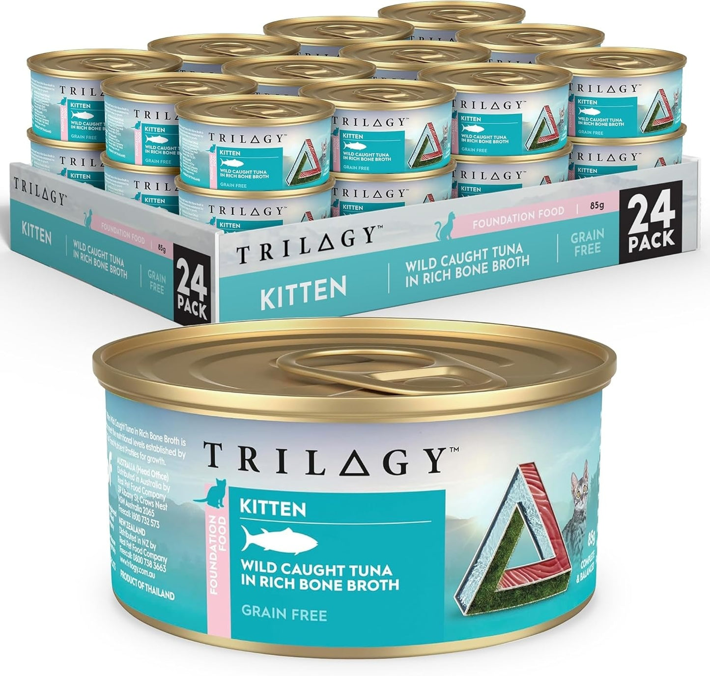 Trilogy Kitten Barramundi & Lamb + Tuna Cat Food Bundle