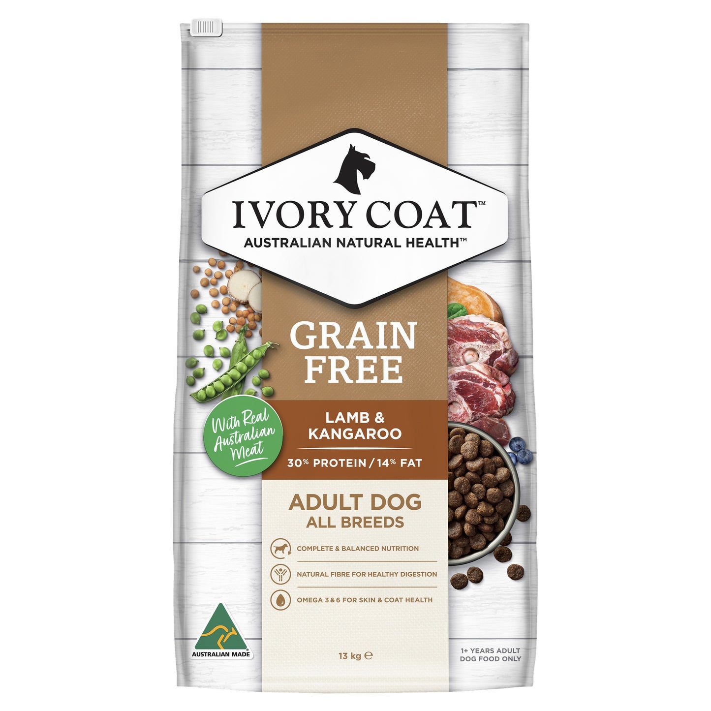 Ivory Coat Adult Grain Free Lamb & Kangaroo Dog Food Bundle