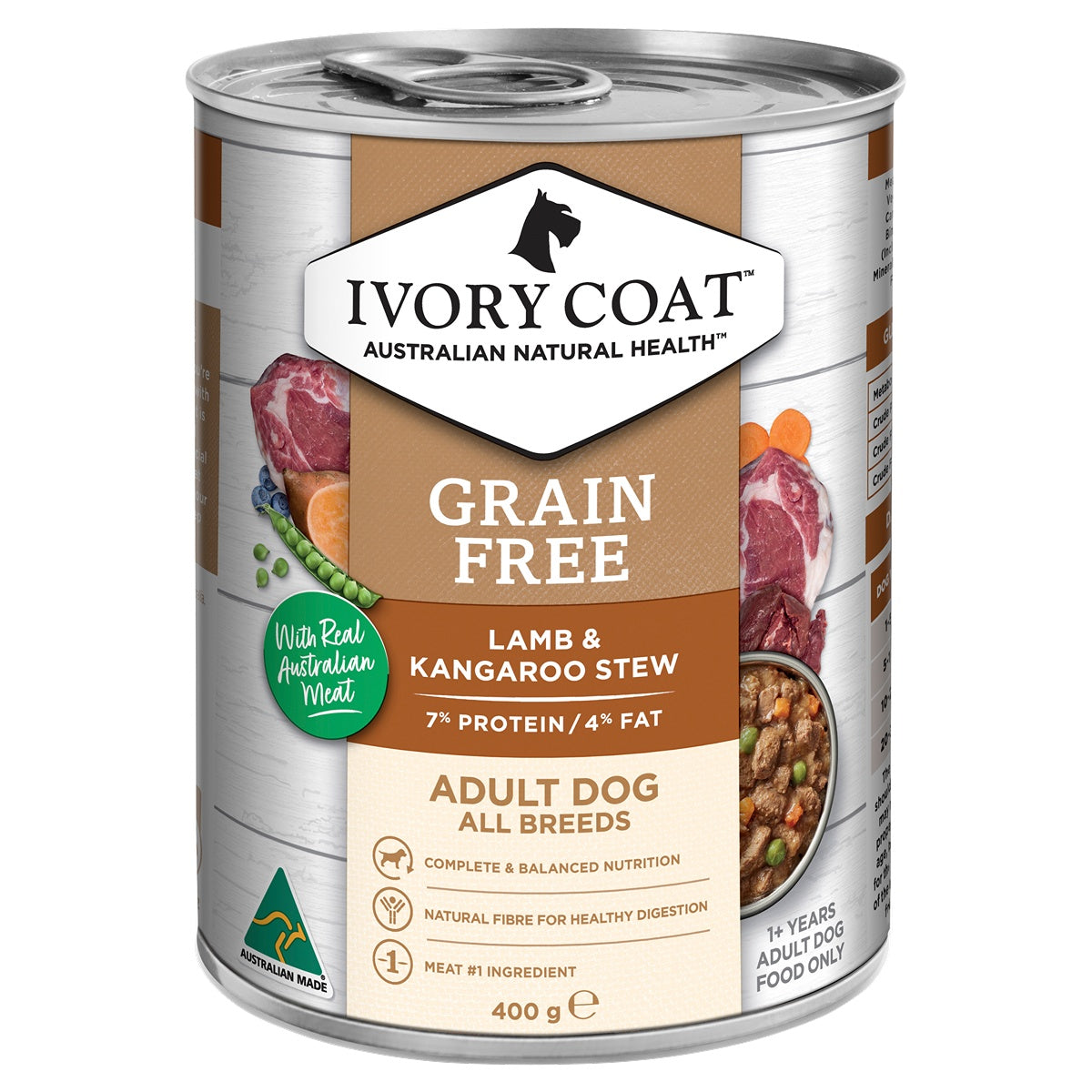 Ivory Coat Adult Grain Free Lamb & Kangaroo Dog Food Bundle