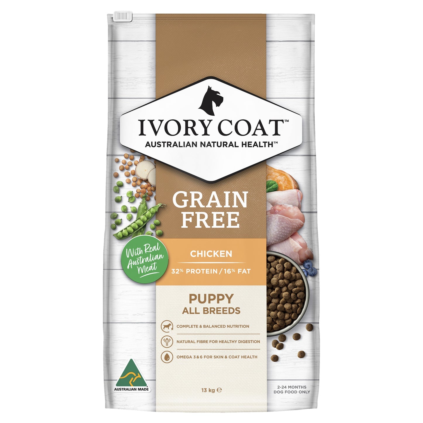 Ivory Coat Puppy Grain Free Chicken Dog Food Bundle