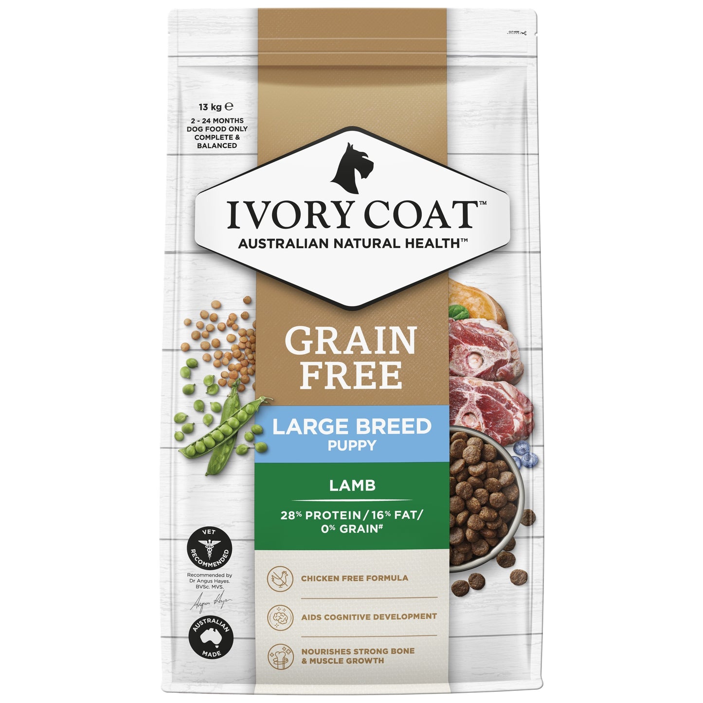 Ivory Coat Puppy Large Breed Lamb Dog Food Bundle
