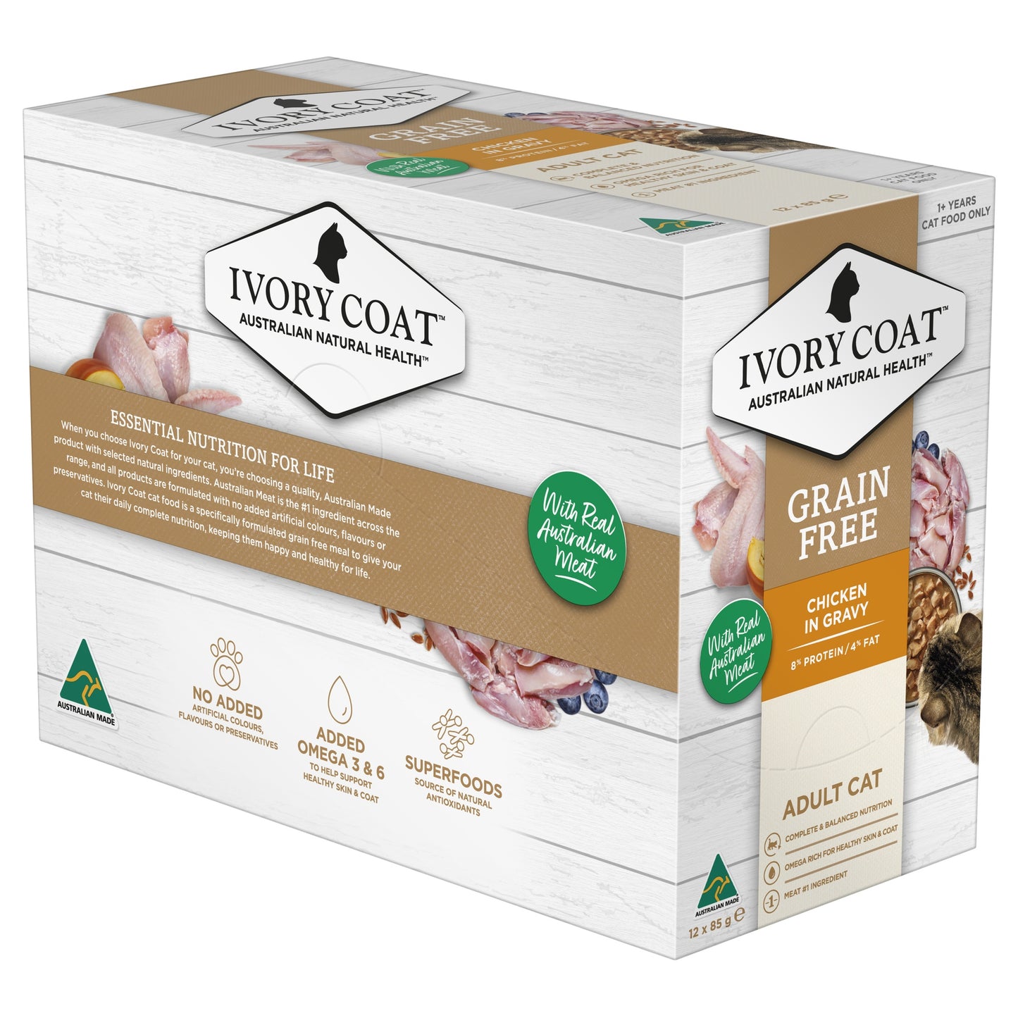Ivory Coat Adult Grain Free Chicken Cat Food Bundle