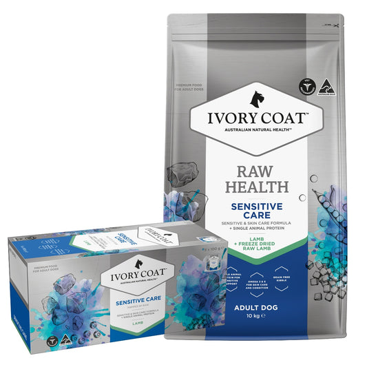 Ivory Coat Raw Health Sensitive Care Dog Food Bundle