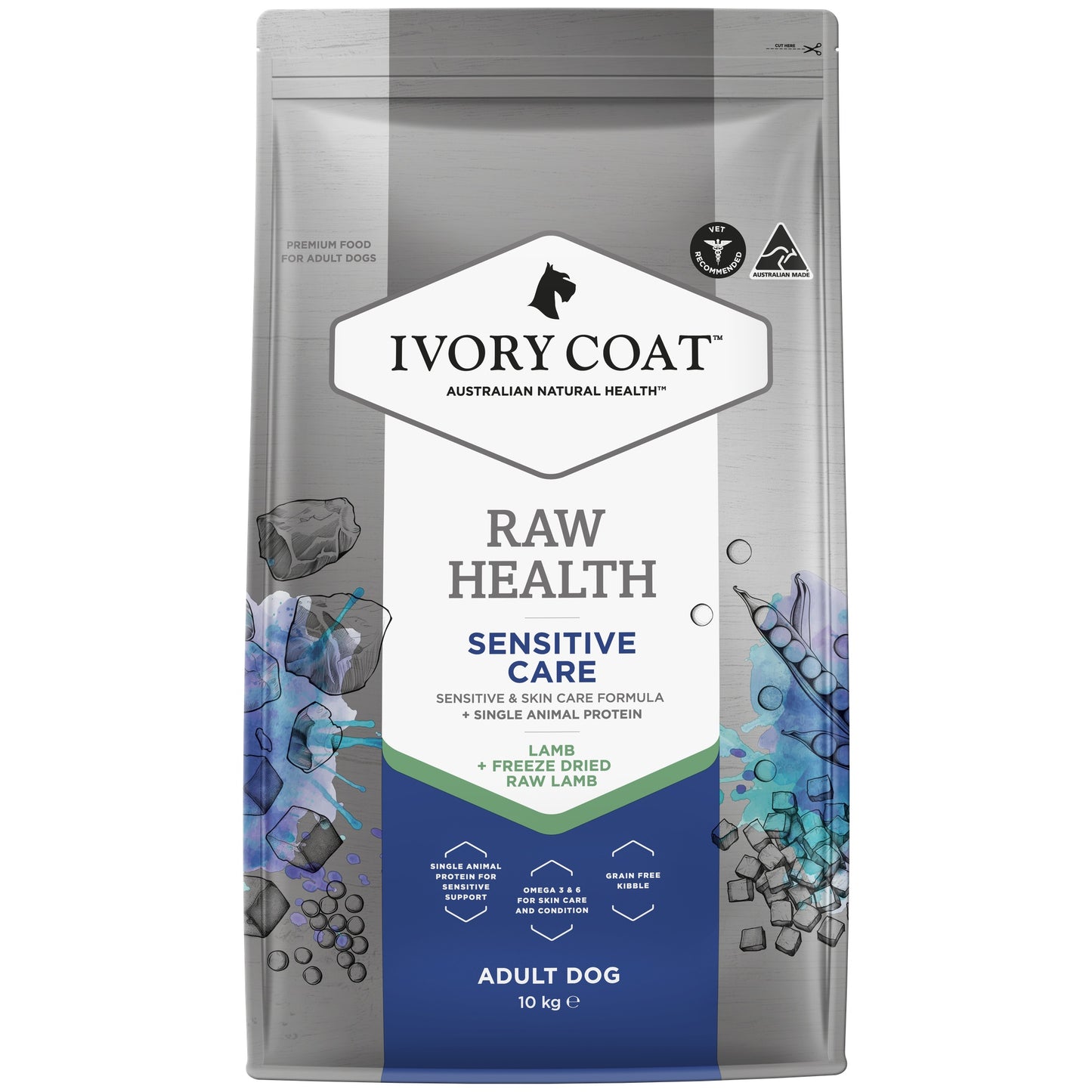 Ivory Coat Raw Health Sensitive Care Dog Food Bundle