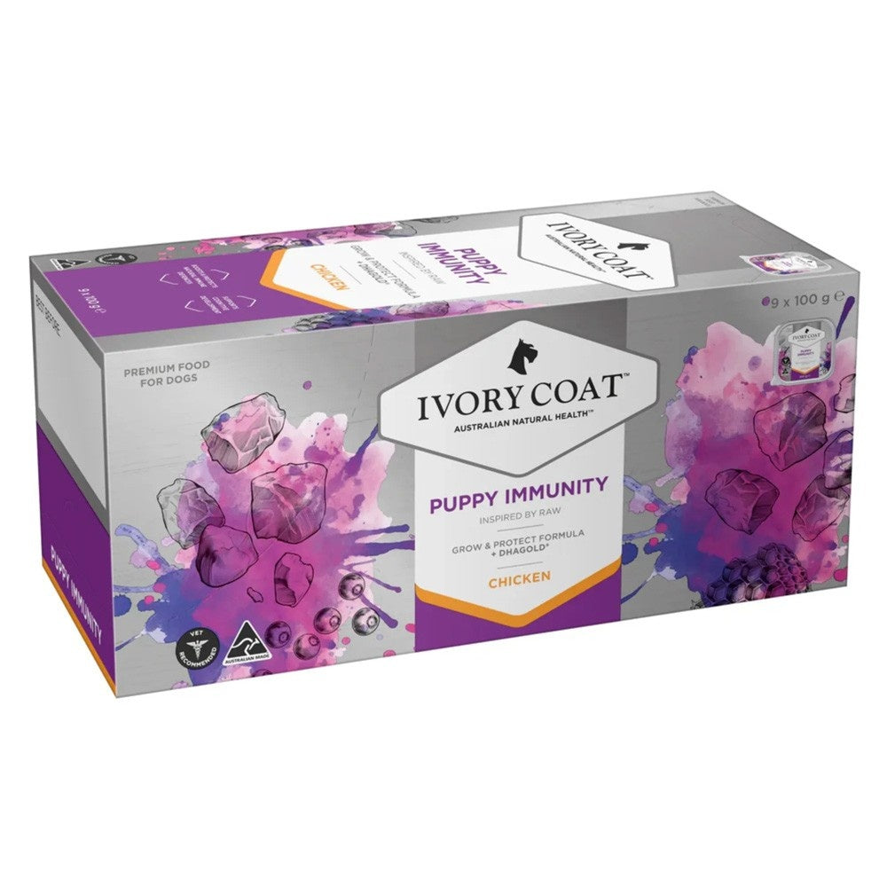 Ivory Coat Raw Health Puppy Immunity Dog Food Bundle