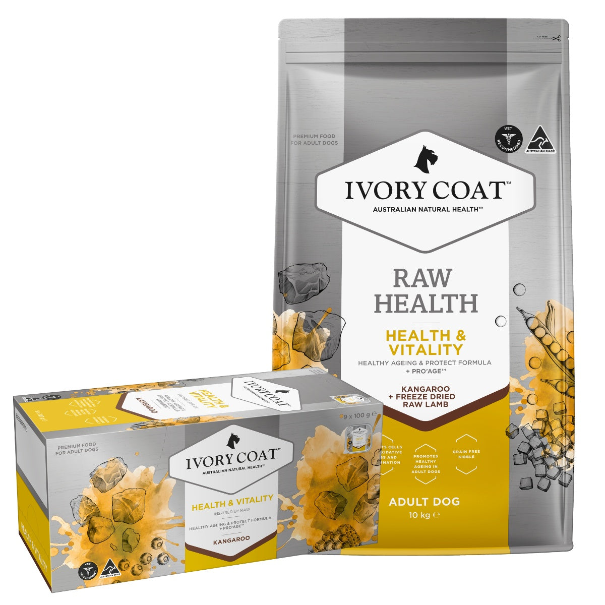 Ivory Coat Raw Health & Vitality Dog Food Bundle