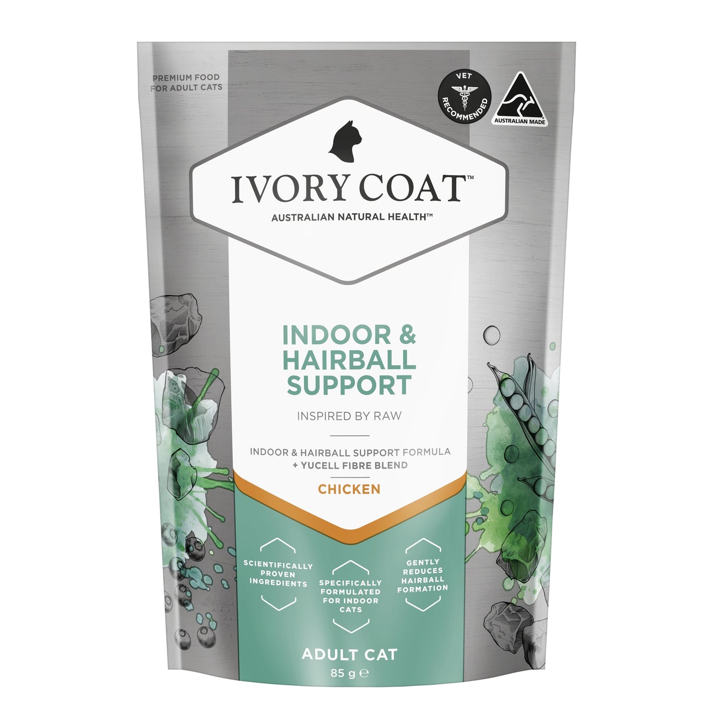 Ivory Coat Raw Health Indoor & Hairball Cat Food Bundle