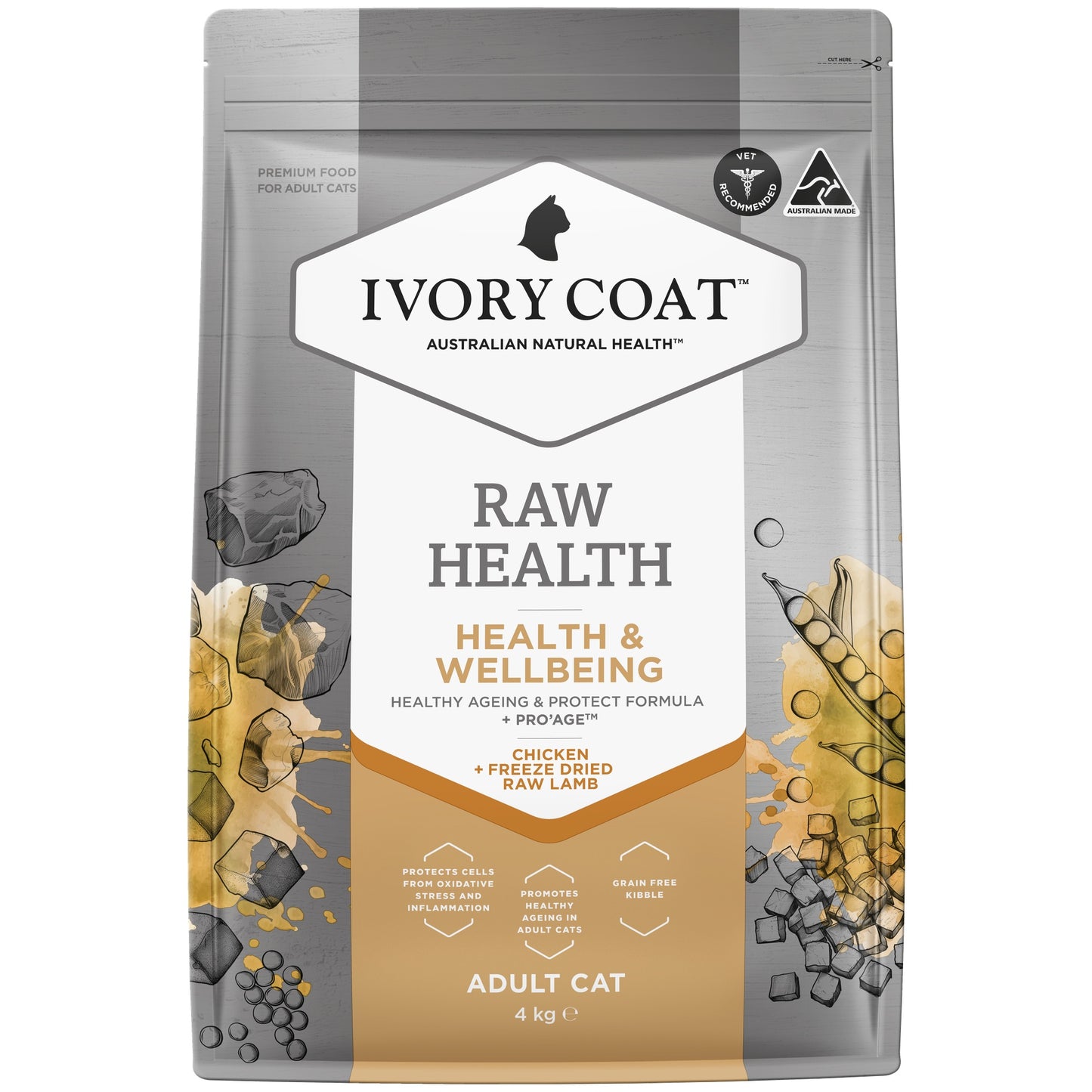 Ivory Coat Raw Health Wellbeing & Vitality Cat Food Bundle