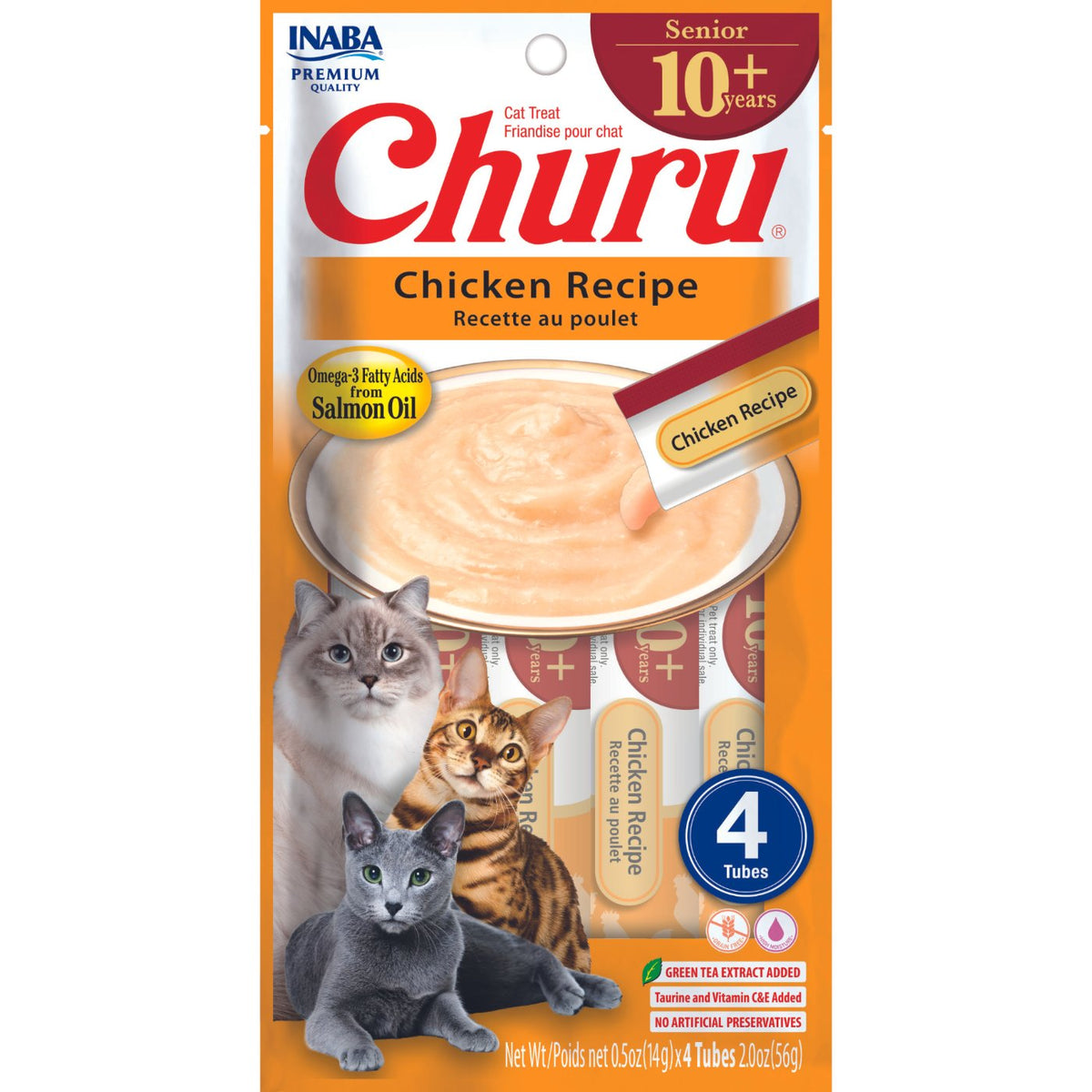 Inaba Churu Senior Chicken Puree Cat Treats