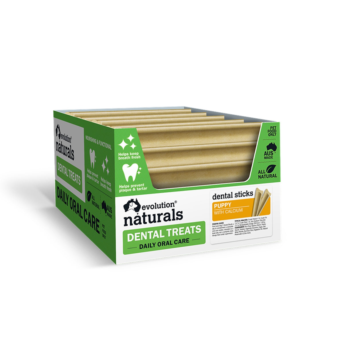 Evolution Naurals Puppy Dental Stick With Rice & Potato Dog Treat