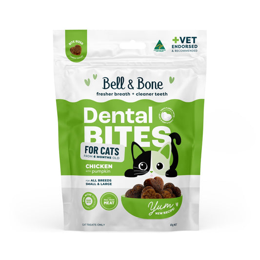 Bell & Bone Chicken & Pumpkin Cat Dental Bites