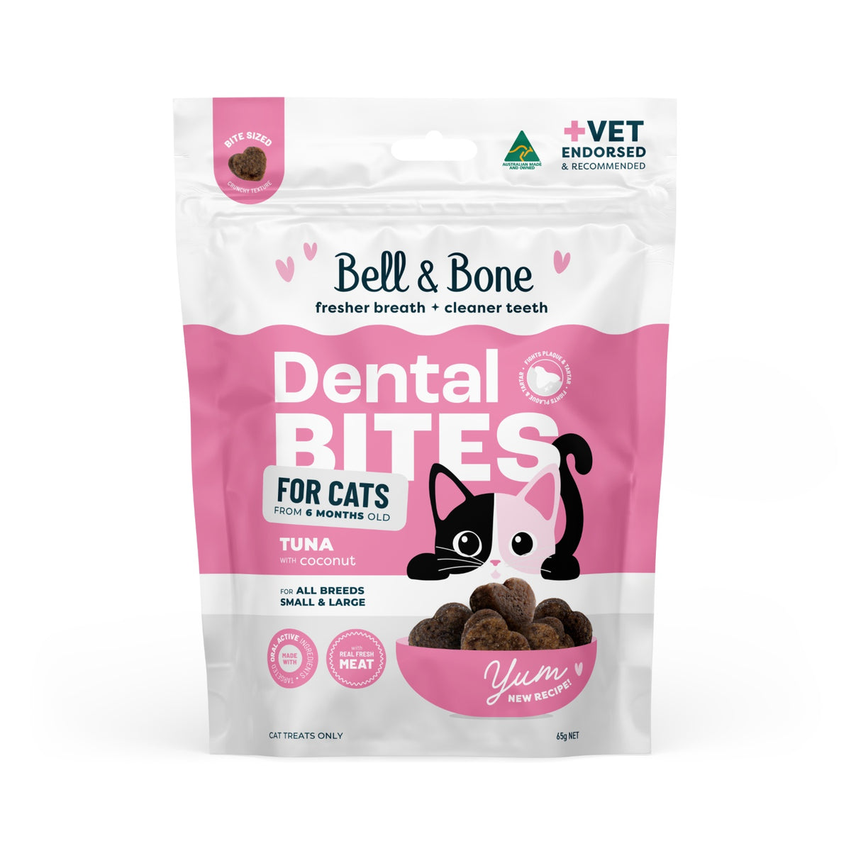 Bell & Bone Tuna & Coconut Cat Dental Bites