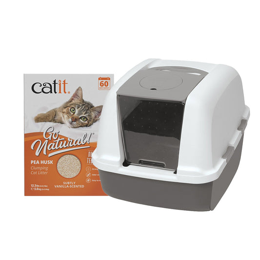 Catit Litter & Jumbo Hooded Tray Bundle