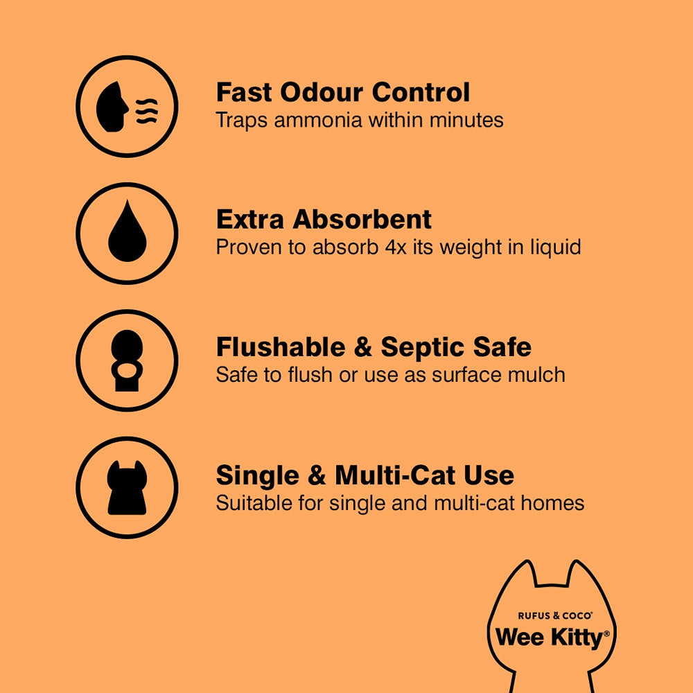Rufus & Coco Wee Kitty Corn Clumping Cat Litter Bundle