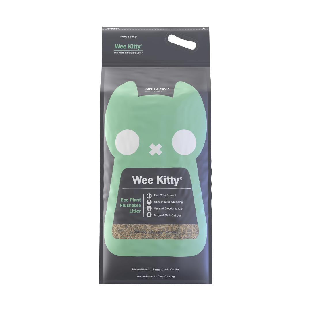 Rufus & Coco Wee Kitty Eco Plant Clumping Cat Litter Bundle